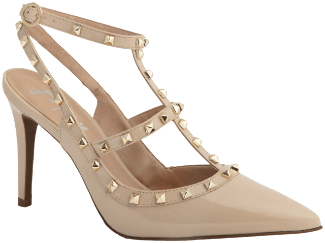 Nude shoes with studs hotsell