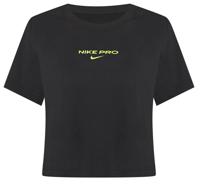 ナイキ プロ ウィメンズ Dri-FIT ショートスリーブ クロップド Tシャツ