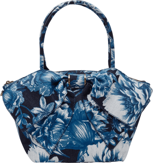 Betsey Johnson Denim Bow Nanza Tote Macy s