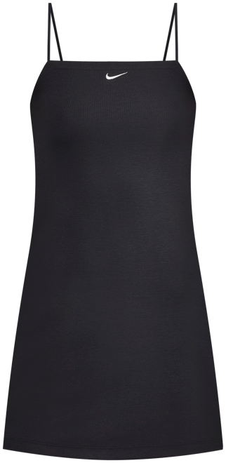 Nike Sportswear Chill Knit Vestido tipo blusón de tela de minicanalé ajustado para mujer