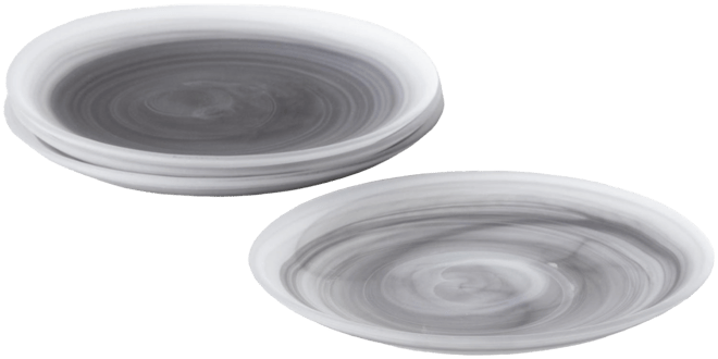 La Jolla Glass Salad Plates, Set of 4