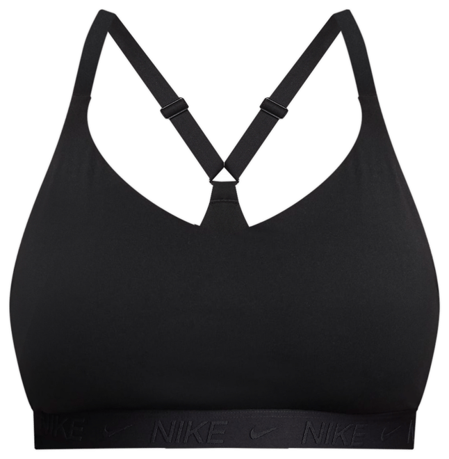 Nike Indy s lehkou oporou Dámská nastavitelná sportovní podprsenka s vycpávkami (větší velikost)
