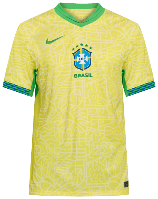 Brasil local 2024 Stadium Jersey de fútbol Nike Dri-FIT Replica para hombre