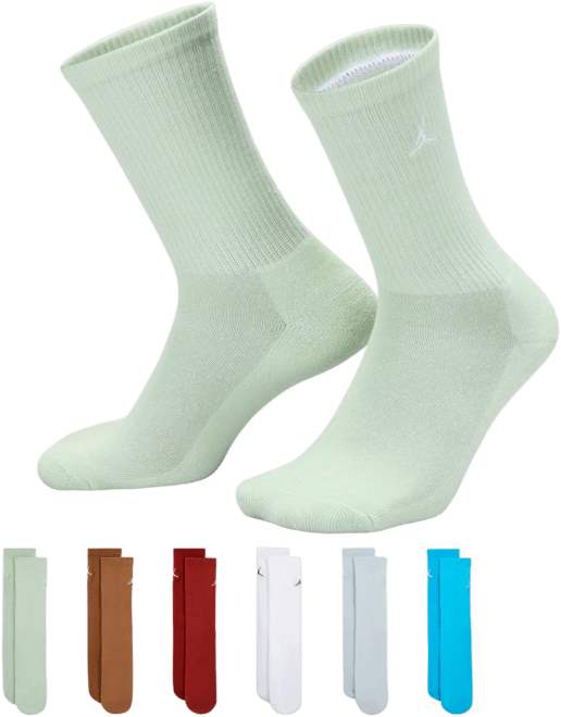 Jordan Everyday Essentials Big Kids' Crew Socks (6 Pairs)