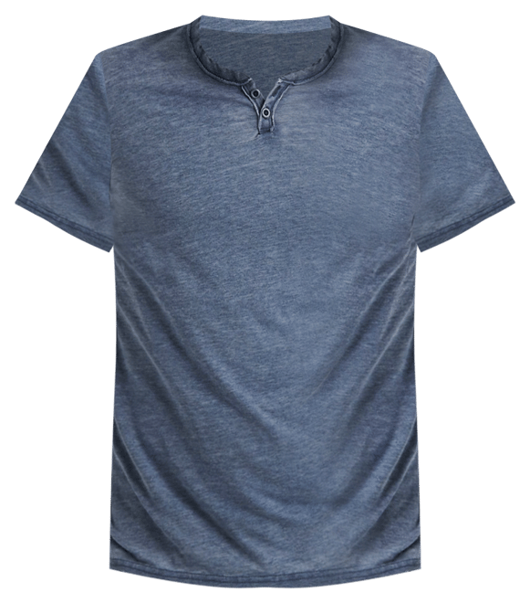 Men's Venice Burnout Notch Short Sleeves T-shirt