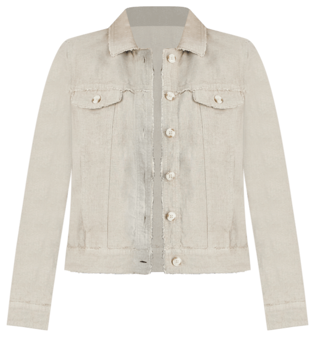 Petite 100% Linen Frayed-Edge Jacket, Created for Macy's