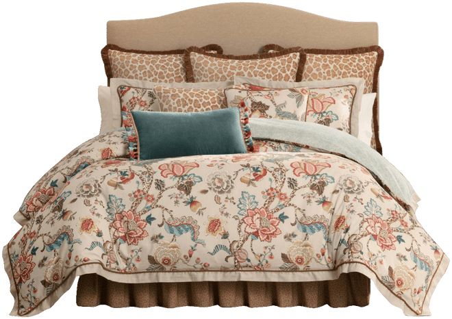 Haylie Floral Print 4-Pc Comforter Set, Queen