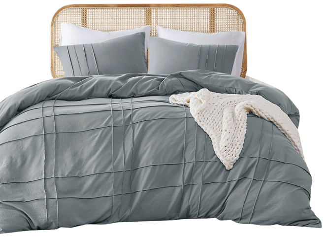 Porter Washed Pleated 3-Pc. Comforter Set, King