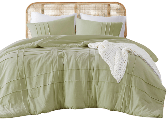 Porter Washed Pleated 2-Pc. Comforter Set, Twin/Twin Xl