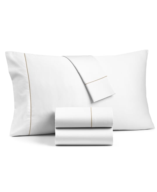 Solid 550 Thread Count 100% Cotton 4-Pc. Sheet Set, King, Exclusively at Macy's