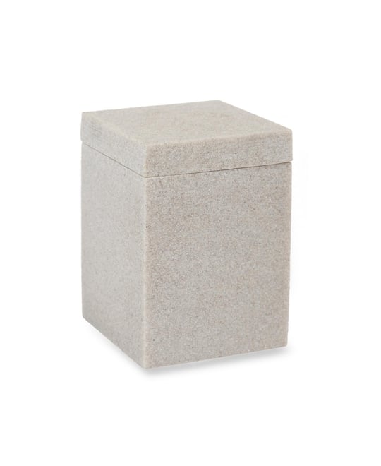 Dune Textured Resin Bathroom Jar