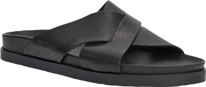 Men's Bologna Leather Crisscross Sandals