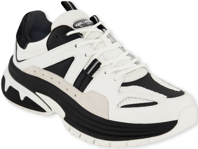 Men's Chunky Two Tone Sole Leather Sneakers