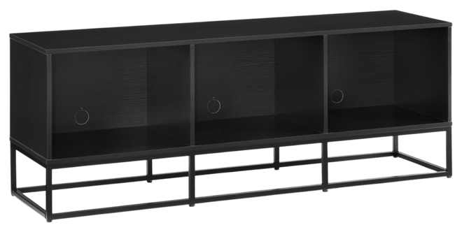 Enzo Large Mdf and Steel Record Storage Media Console