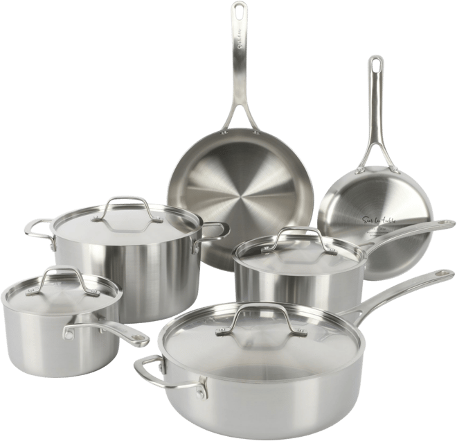 Pine and Pike 10-piece Stainless Steel Cookware Set