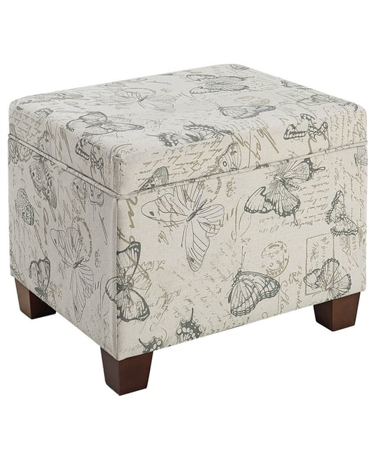 21.75" Canvas Fabric Madison Storage Ottoman