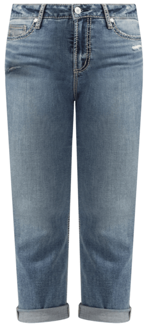 Plus Size Suki Mid Rise Curvy Fit Capri Jeans