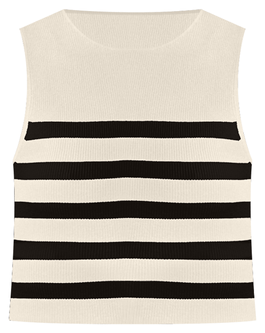 Women's Striped Sweater-Knit Tank