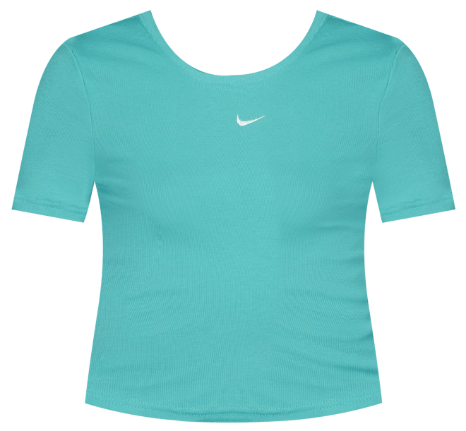 Nike Sportswear Chill Knit Women's Tight Scoop-Back Short-Sleeve Mini-Rib Top
