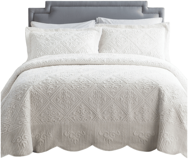 Westland Plush 3-Pc. Bedspread Set, Queen