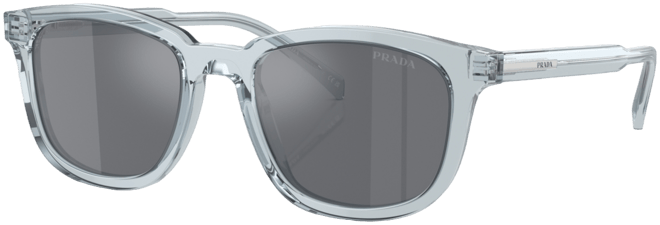 Iconic Plaque Rectangular Men's Sunglasses, Pr A21S