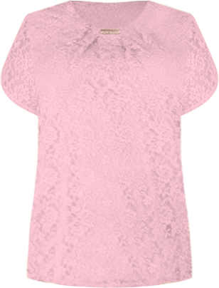 NY Collection Plus Tulip Sleeve Lace Top