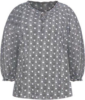 NY Collection Plus Chiffon Sleeve Knit Top