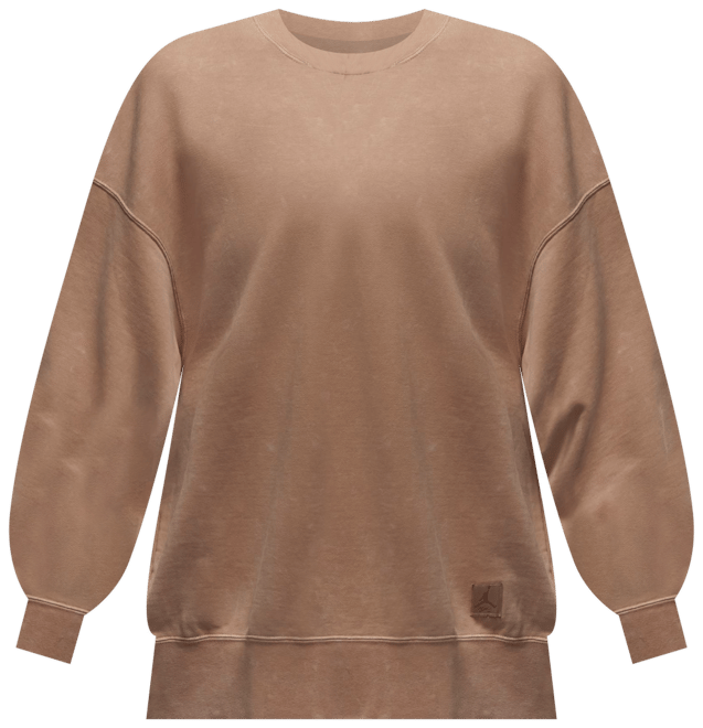 Jordan Flight Fleece เสื้อวอร์มคอกลมฟอกสีผู้หญิง