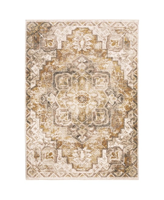Maharaja 661C Gold and Ivory 3'3" x 5' Area Rug