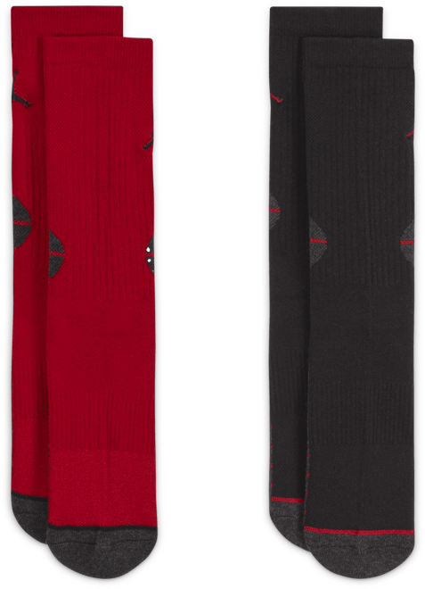 Jordan Dri-FIT Crew Socks (2-Pack) Big Kids' Socks