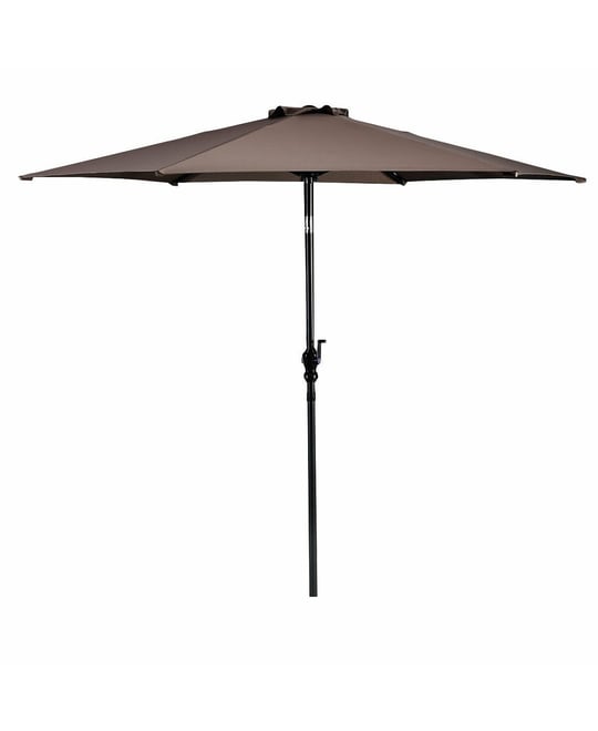 10FT Patio Umbrella 6 Ribs Market Steel Tilt W/ Crank Outdoor Garden