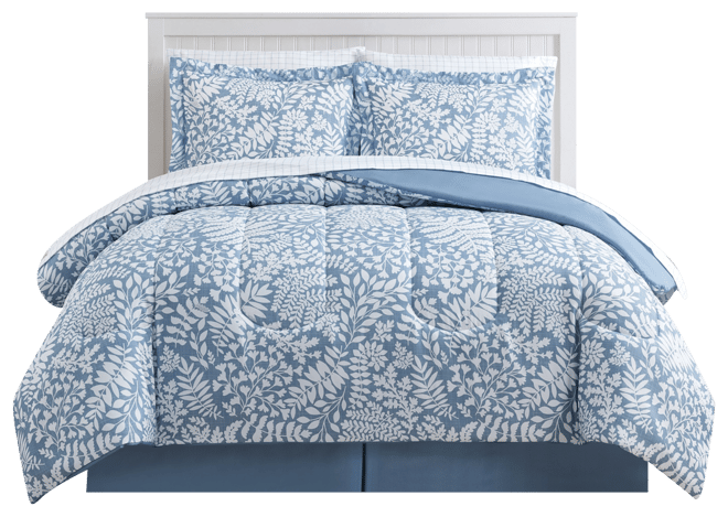Sunham Botanica 8-Pc. Printed Reversible Comforter Set, Exclusively at 