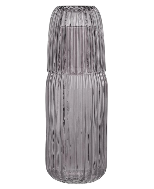 Ribbed Glass Carafe Set