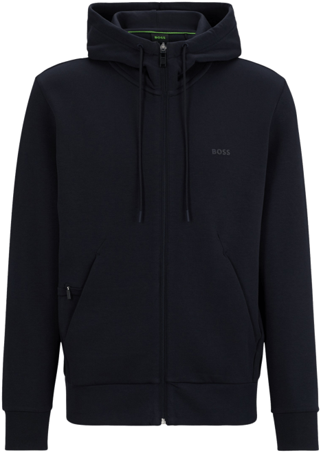 Boss by  Men's Logo Print Zip-Up Hoodie