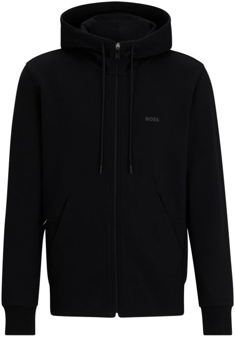 Boss by  Men's Logo Print Zip-Up Hoodie
