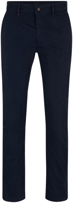 Boss by  Men's Stretch-Cotton Satin Slim-Fit Chinos