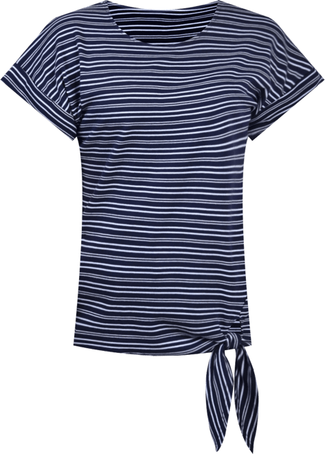 Women's Short Sleeve Tie Front Top