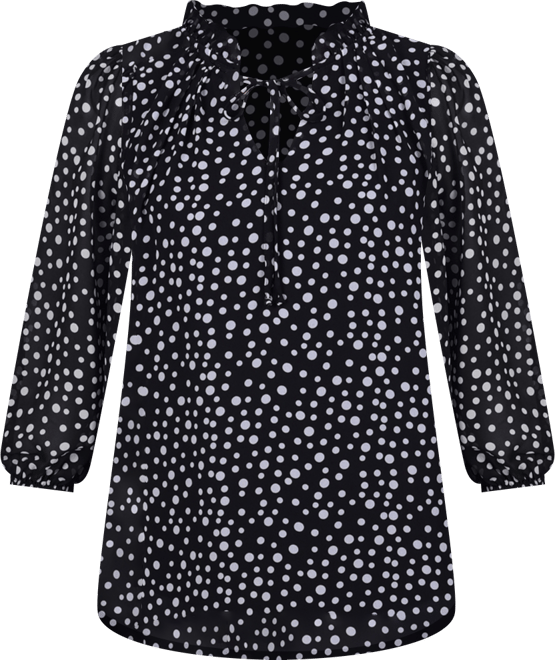 Women's 3/4 Sleeve Chiffon Blouse