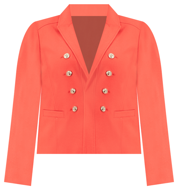 Plus Size Faux Double-Breasted Blazer