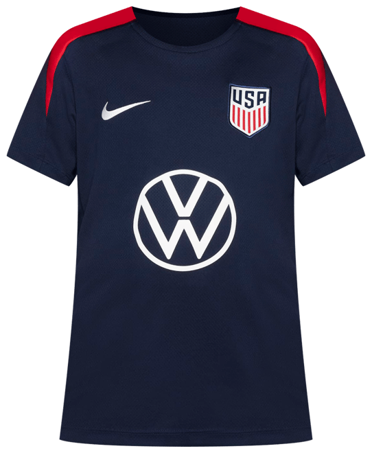 USMNT Strike Playera de fútbol de manga corta de tejido Knit Nike Dri-FIT para niños talla grande