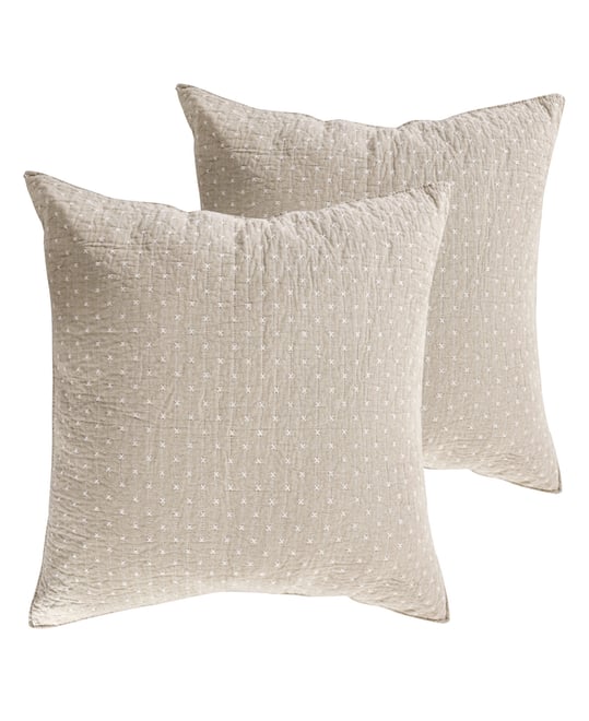 Cross Stitch Stitching 2-Pc. Sham Set, European