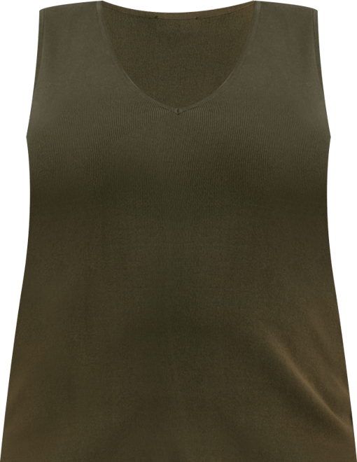 Plus Size V-Neck Sleeveless Tank Top