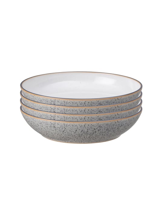 Studio Grey/White Pasta Bowls, Set of 4