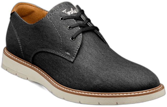 Men's Vibe Canvas Plain Toe Oxford Dress Shoe