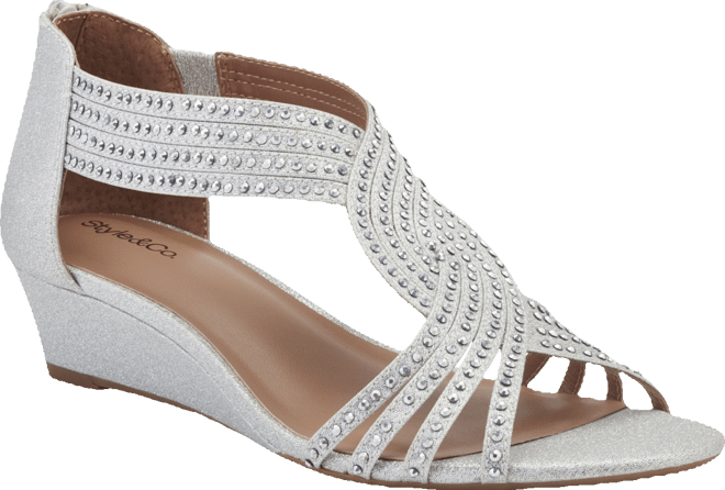 Women's Ginifur Embellished Strappy Wedge Sandals, Created for Macy's