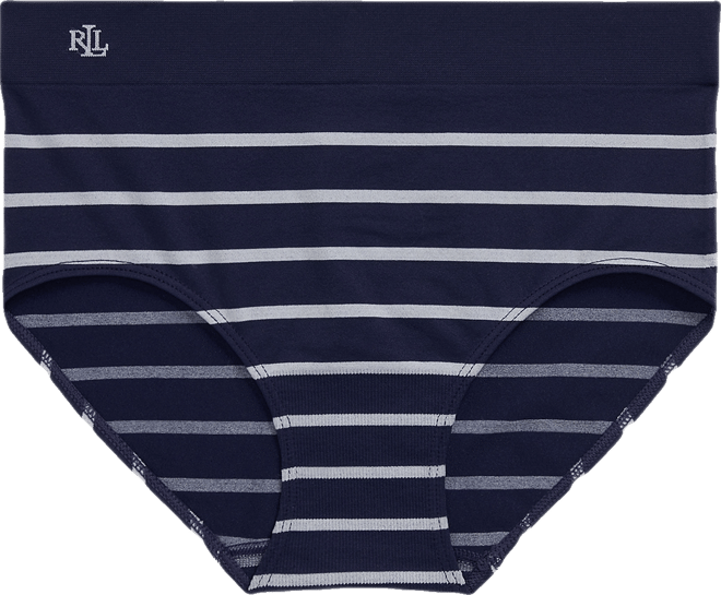 Women's Seamless Striped High-Rise Briefs