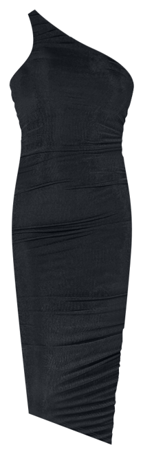 One Shoulder Ruched Bodycon Dress