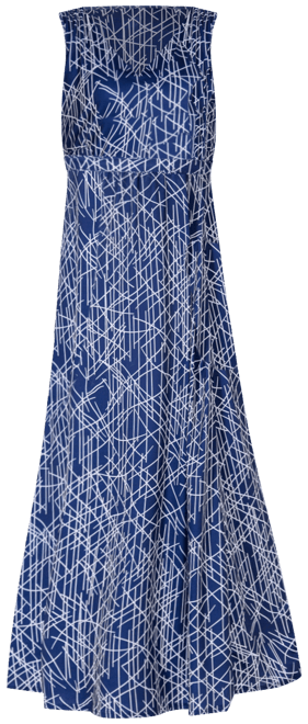 Green V Neck Empire Waist Sleeveless Maxi Dress