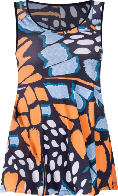 Casual Print Scoop Neck Tank Top