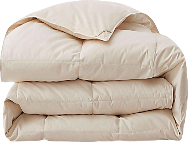 Cotton Goose Down Feather Fiber Comforter, King